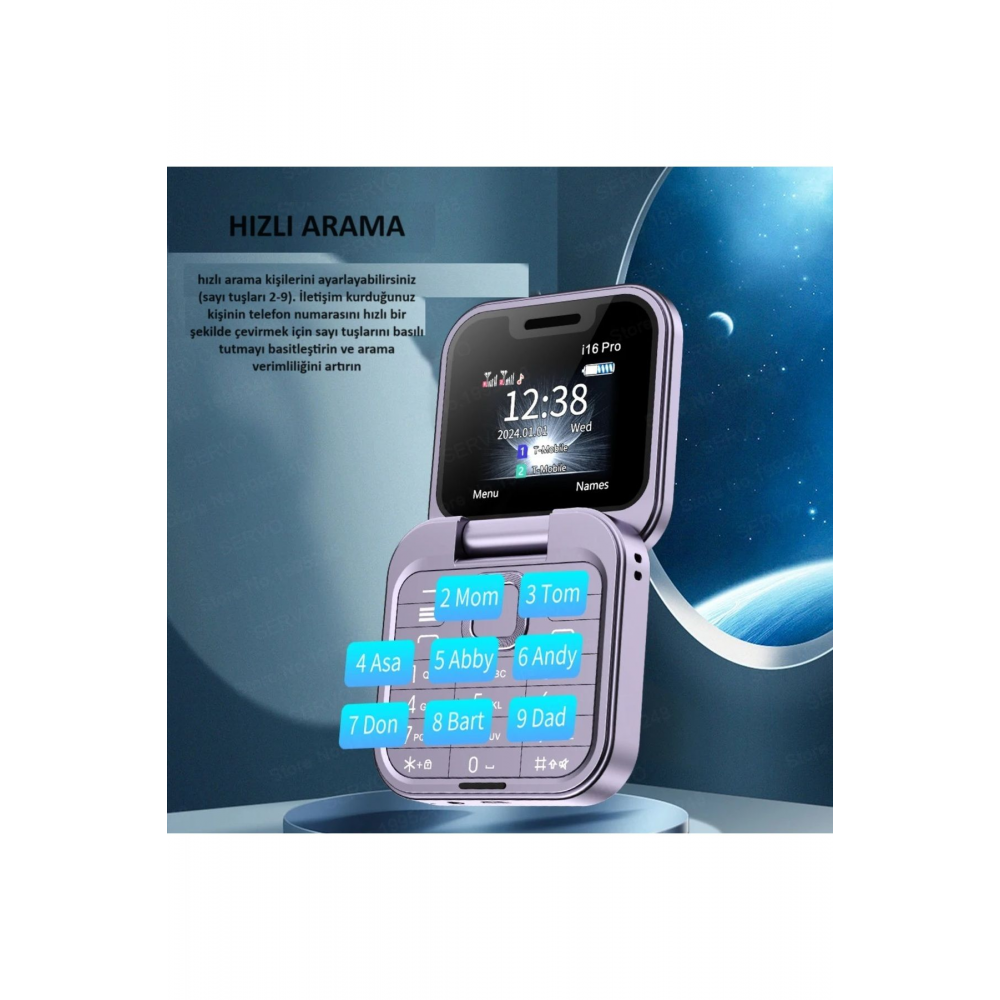 Model Katlanır Ithal Türkçe Tuşlu Cep Telefonu(10 GÜN BATARYA SÜRESİ) Hediyelidir