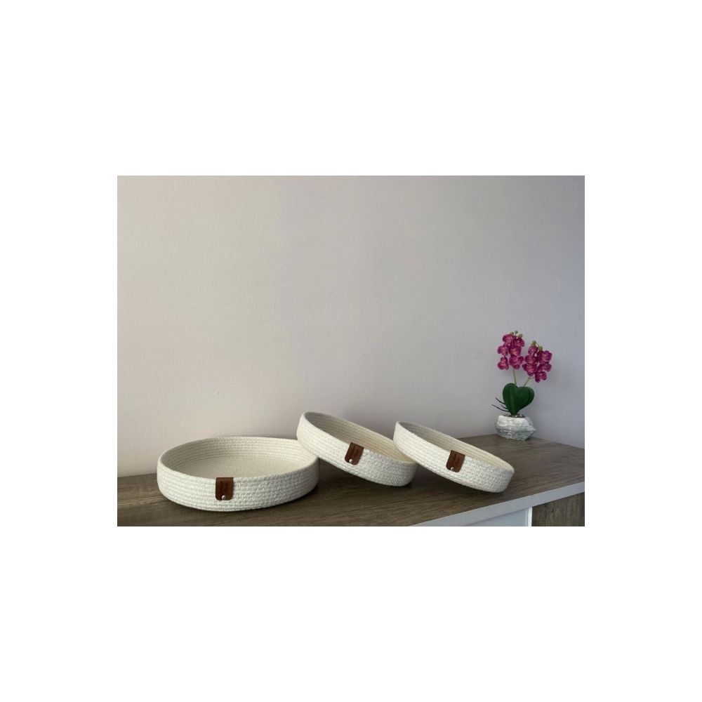 Krem Rengi Üçlü Ince Dekoratif Kutu,saklama Kutusu,banyo Aksesuarı