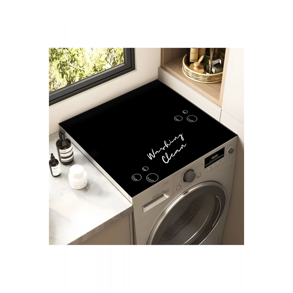 Çamaşır Makinesi Kurutma Makinesi Örtüsü Koruma Pedi Sıvı Geçirmez Matı Kaymaz Yıkanabilir