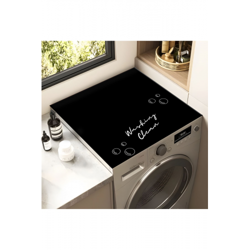 Çamaşır Makinesi Kurutma Makinesi Örtüsü Koruma Pedi Sıvı Geçirmez Matı Kaymaz Yıkanabilir