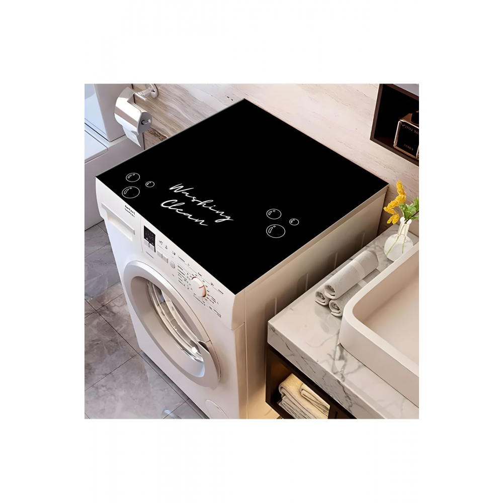 Çamaşır Makinesi Kurutma Makinesi Örtüsü Koruma Pedi Sıvı Geçirmez Matı Kaymaz Yıkanabilir