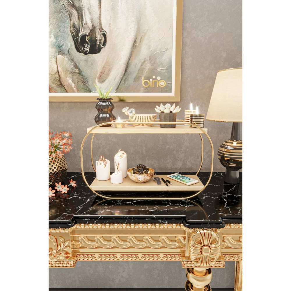 Çok Amaçlı Düzenleyici Oval Raf Ahşap Masaüstü Banyo Mutfak Rafı Takı Ve Makyaj Organizeri