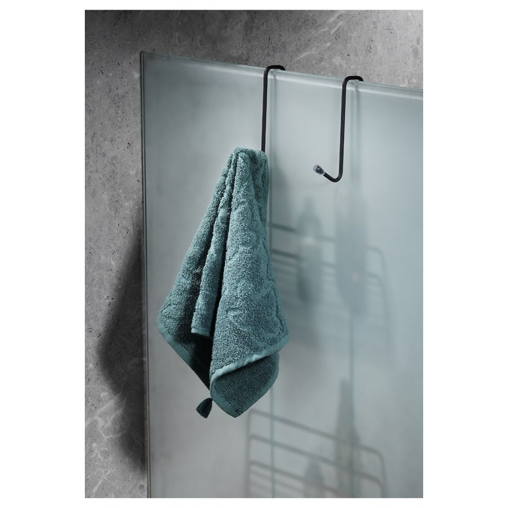 Ömür Boyu Paslanmaz 2 Katlı Askılı Banyo Duş Rafı Sabunluk Duşakabin Şampuanlık Siyah