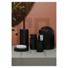 5 Parça Black & Black Banyo Seti Çöp Kovası Diş Fırçalık Sabunluk Fırçalık Seti