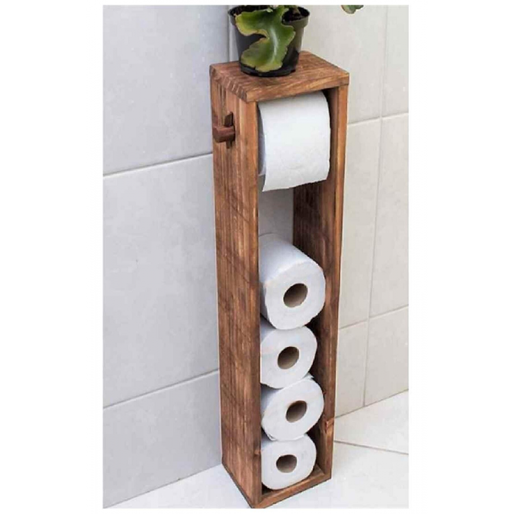 Dekor Wc Kağıtlık Tuvalet Kağıtlığı Ahşap Banyo