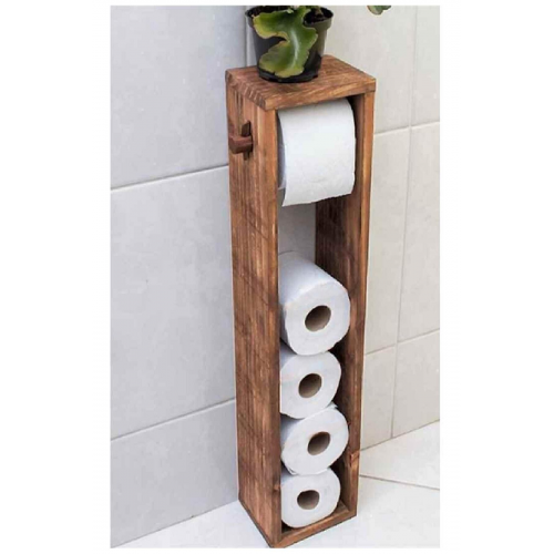 Dekor Wc Kağıtlık Tuvalet Kağıtlığı Ahşap Banyo