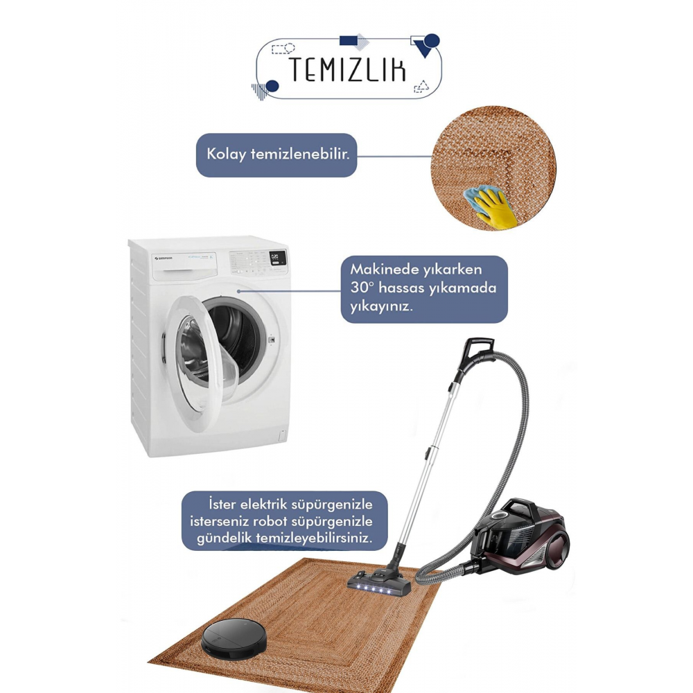 Black Bath Yıkanabilir 2li Banyo Halısı Paspası Klozet Takımı Dc-8034