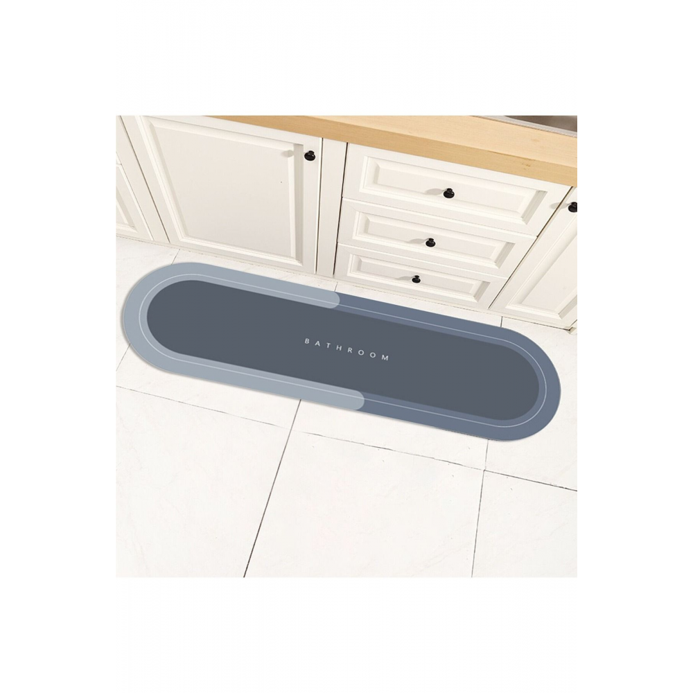 Büyük Boy Oval Uzun Sihirli Paspas Su Emici Tabanlı Paspas 40*120