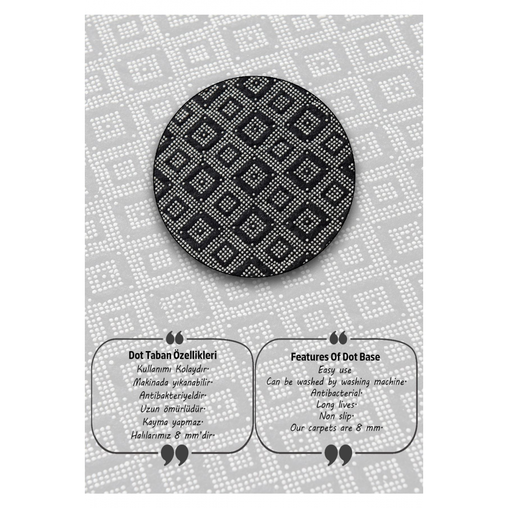 Hoja Banyo Halısı Djt 2 Li Set 60x100 Cm - 50x60 Cm