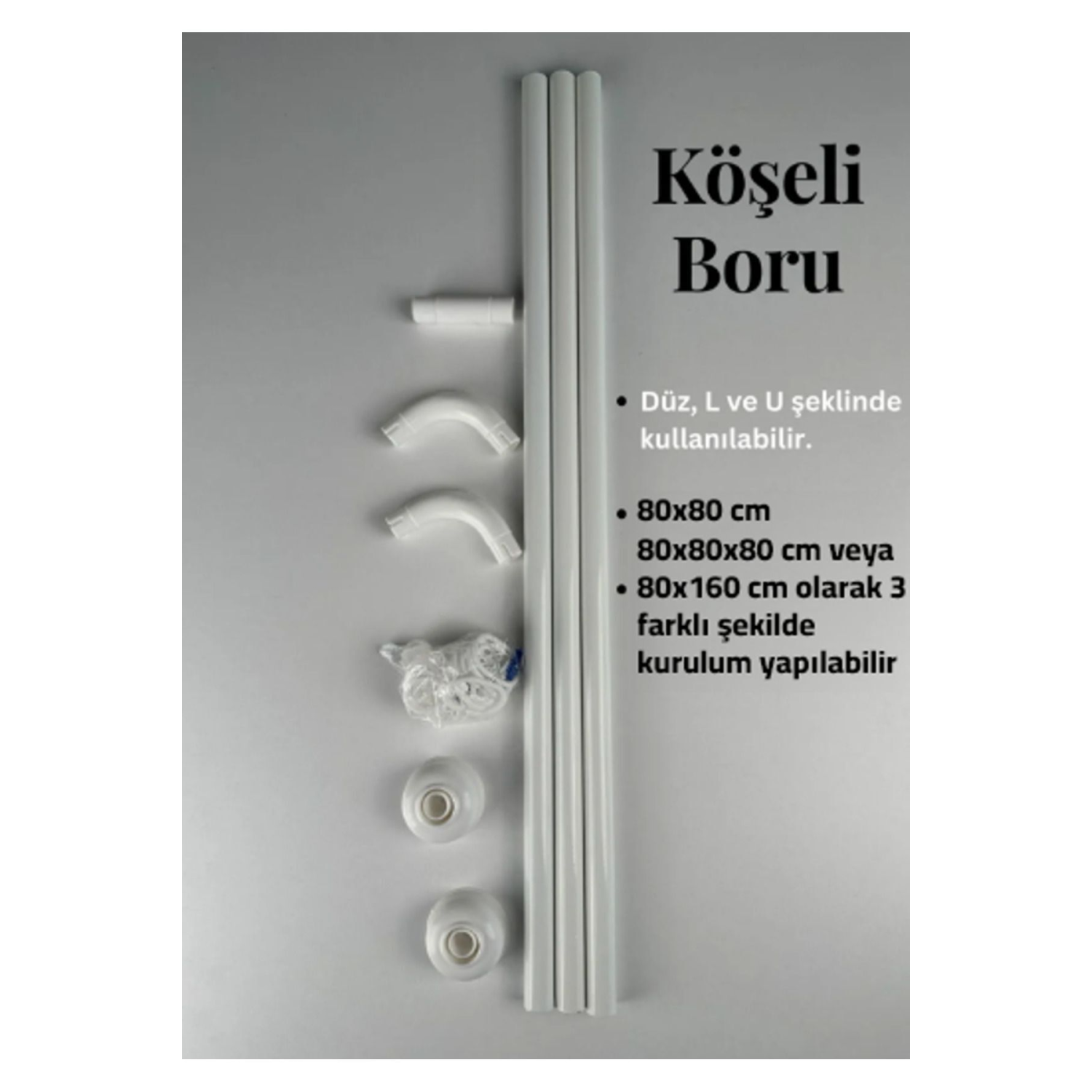 Köşeli Banyo Borusu L Duş Borusu