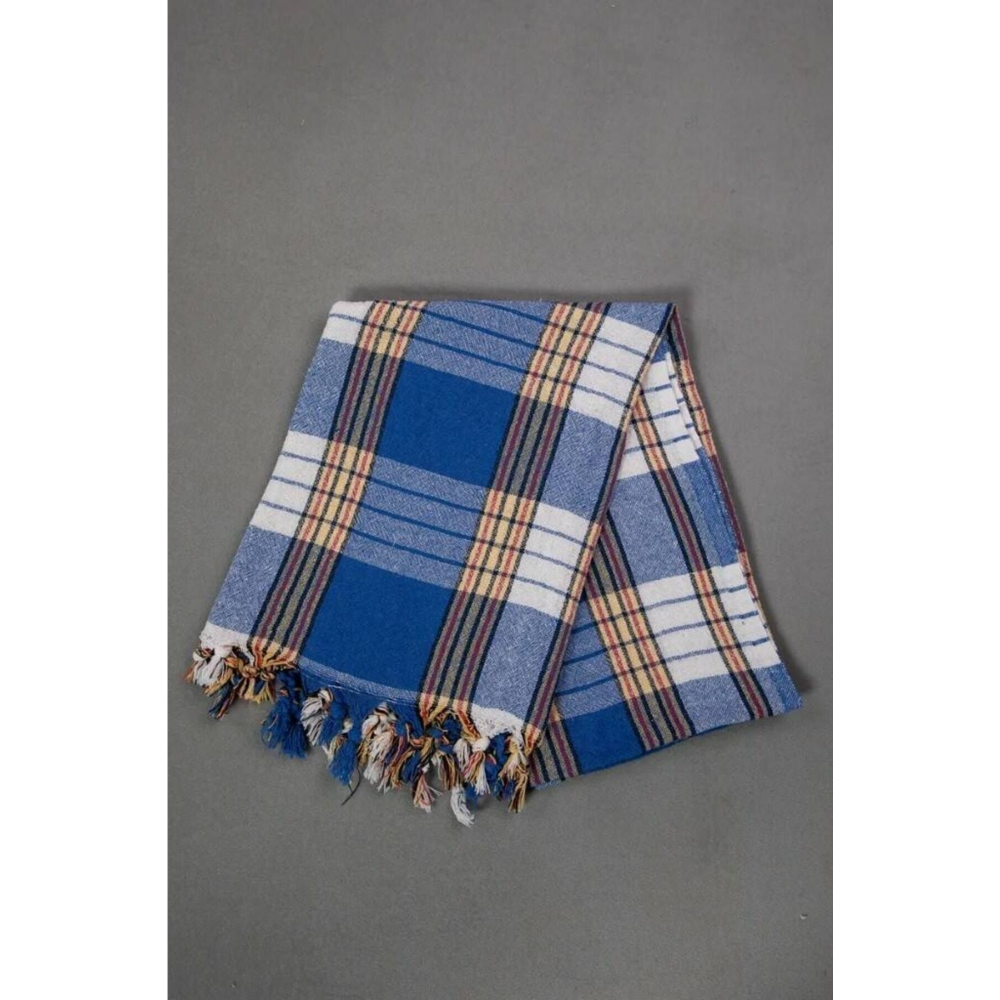 Klasik Mavi Hamam Peştemali 80x170 Cm