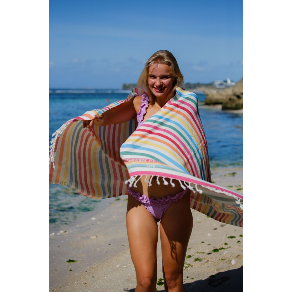 Organik Pamuk Mare Peştamal 90x180cm Püsküllü Viva