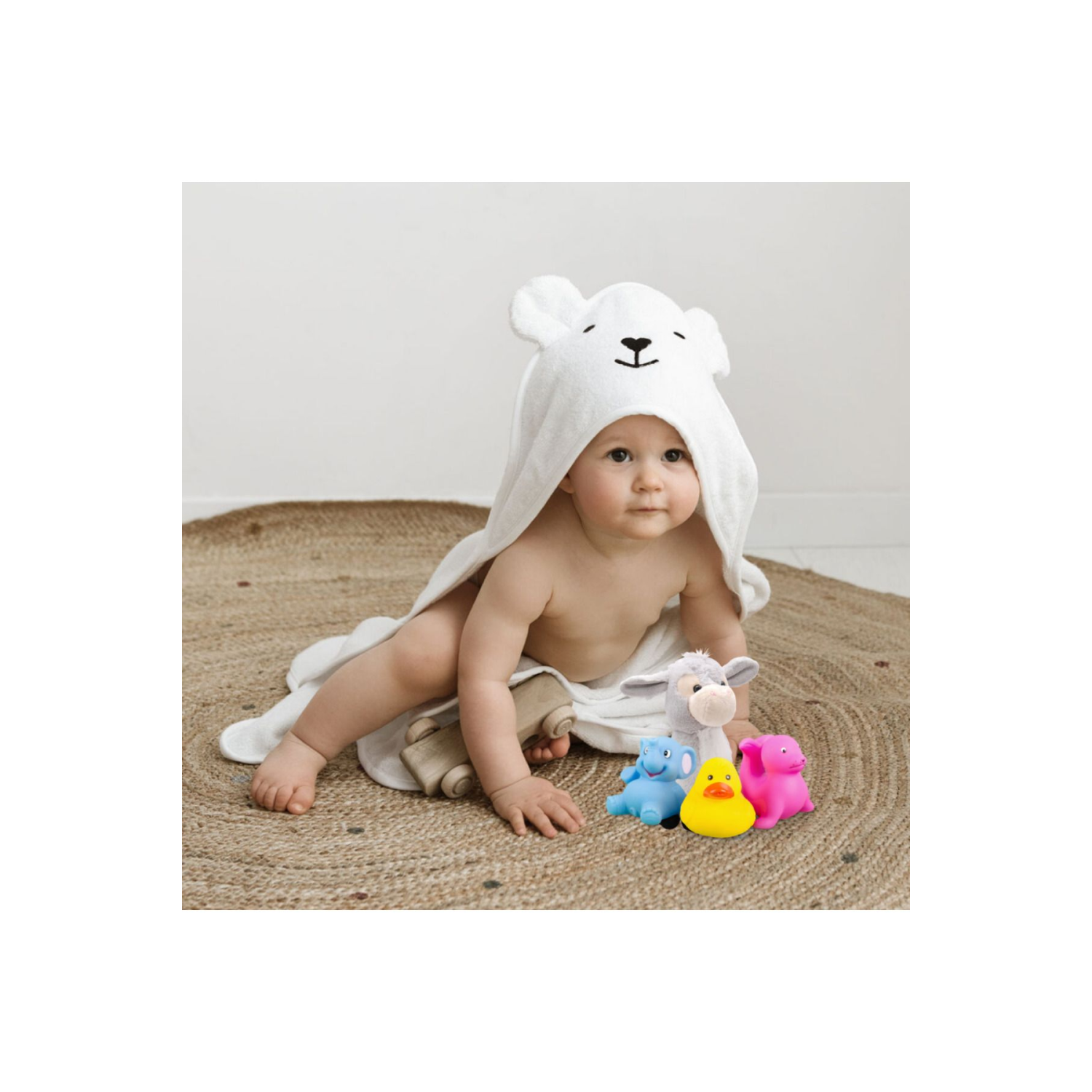 Bebek Kundak Havlu - Doğal Bambu Ve Saf Pamuk Karışımı Başlıklı