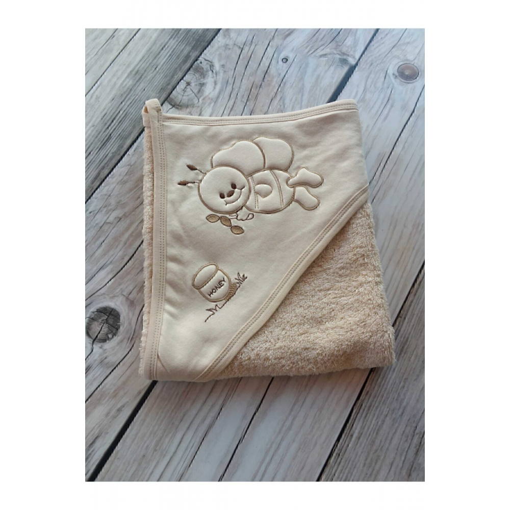 Organik Bebek Havlusu 80x80 Cm Kese Hediyeli