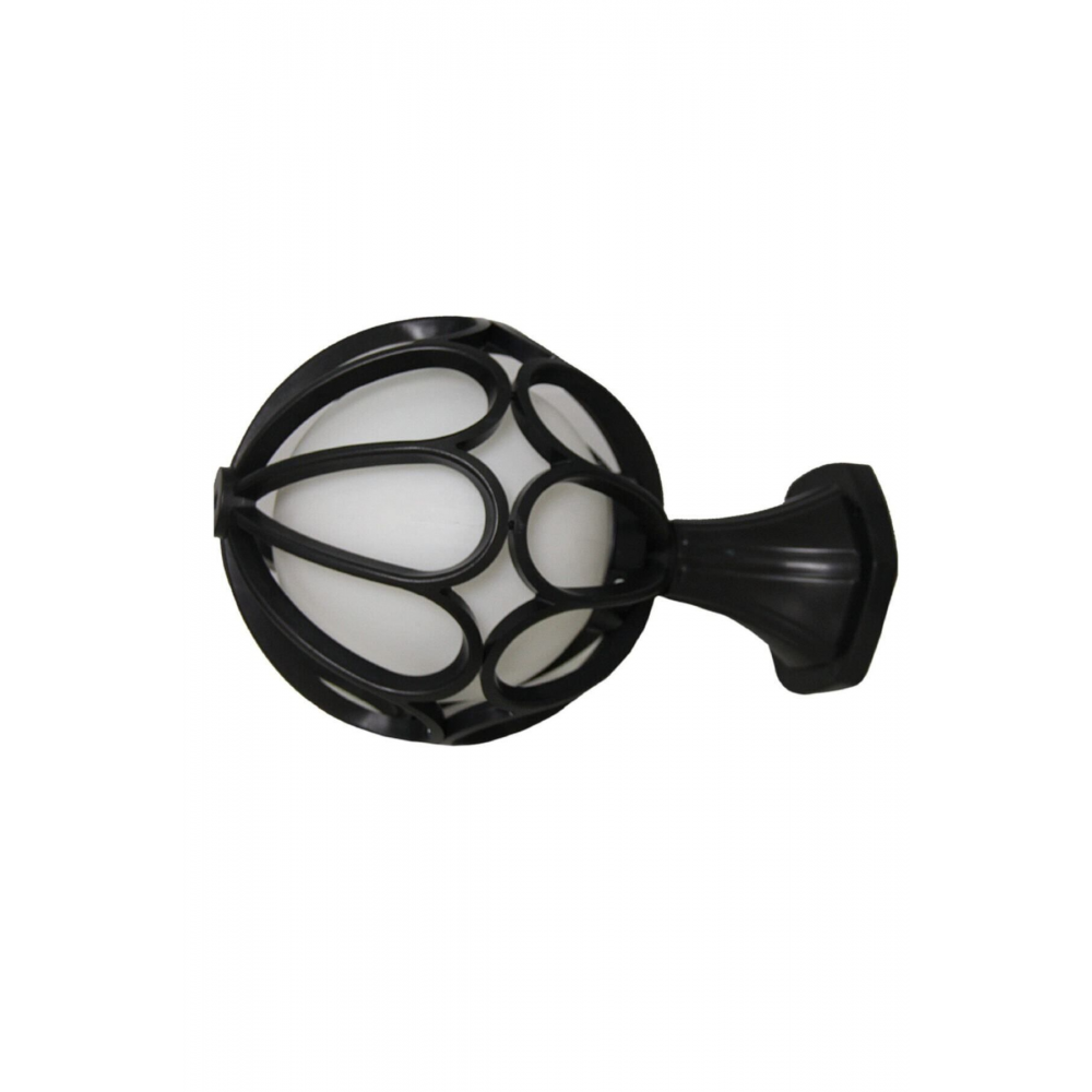 Bahçe Duvar Teras Set Üstü Aplik Siyah