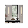 Modern Dekoratif Led Duvar Aplik 70cm Siyah 3000k