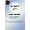 Modern Bolivia Tekli Krom Sarkıt Led Beyaz Power Ledli Salon Mutfak Oda Hol Ledli Avize, 25x70