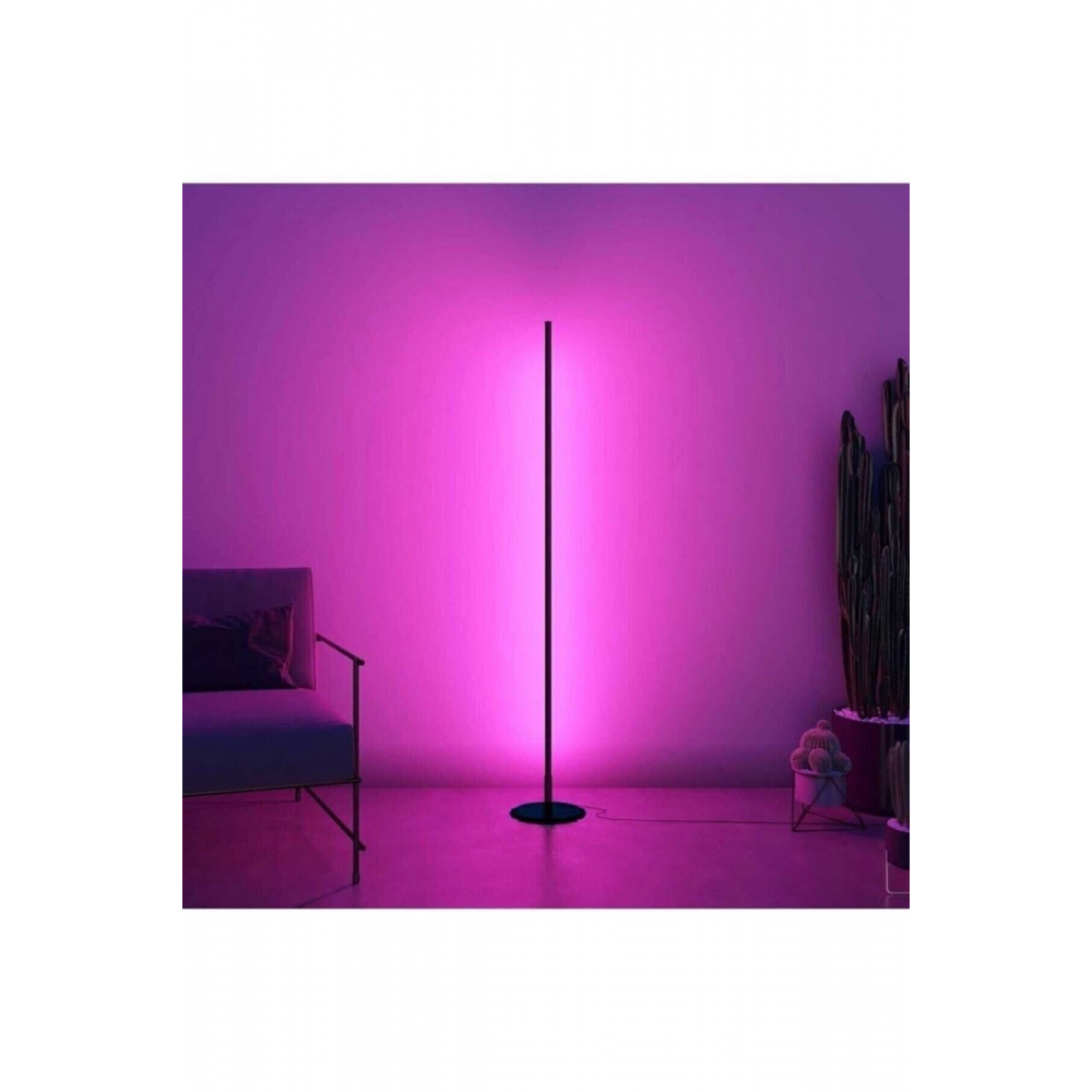 Dekoratif Minimalist Led Lambader Animasyonlu Kumandalı 256 Renk Köşe Lambası