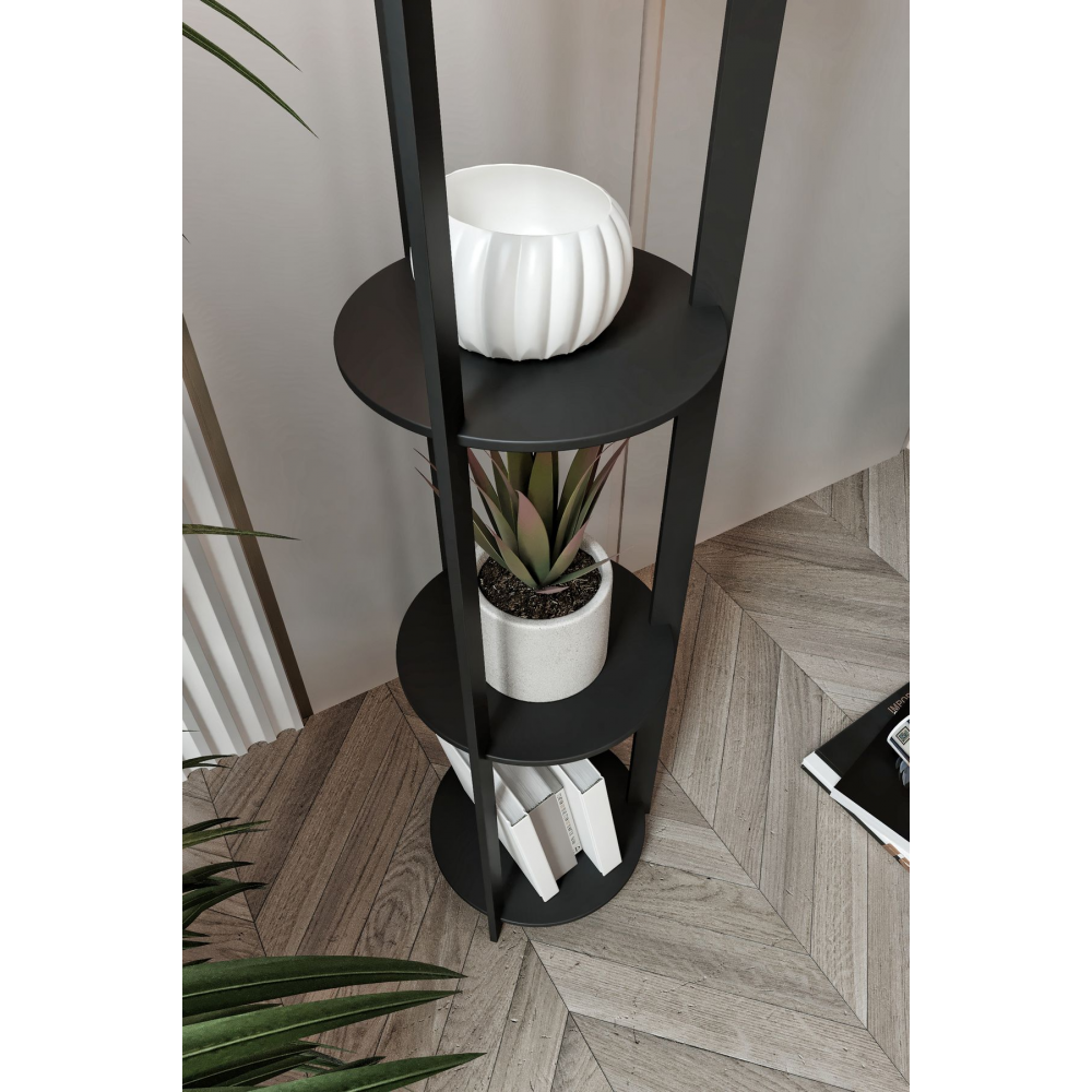 RADIANTE YUVARLAK RAFLI LAMBADER BLACK