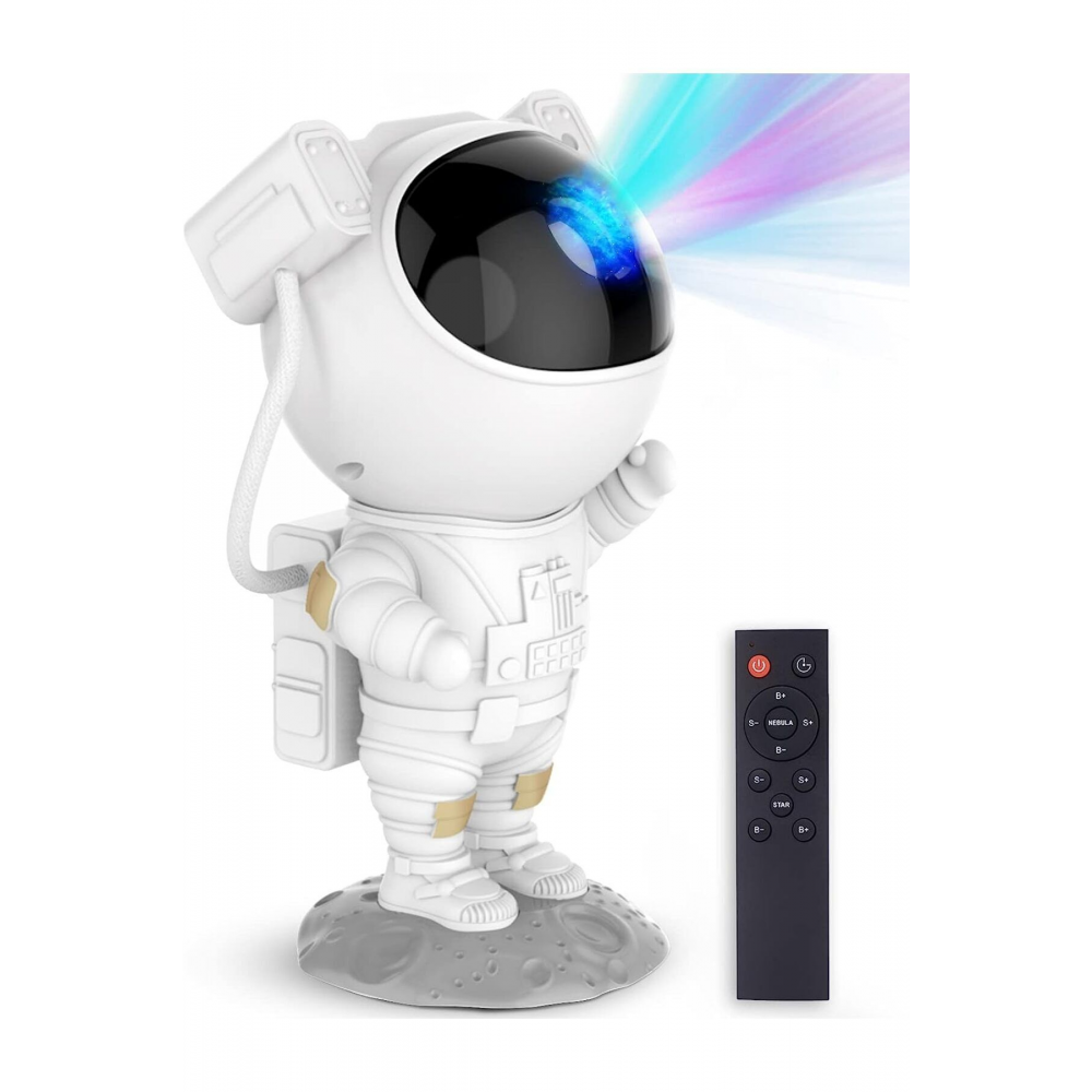 Astronot Projektör Gece Masa Lambası Galaxy Gökyüzü Star Projeksiyon Kumandalı Samanyolu Aydınlatma