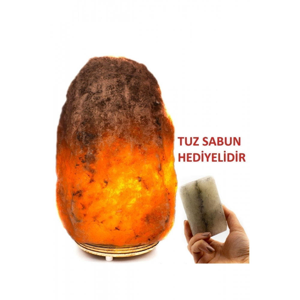 Çankırı Kaya Tuzu Tuz Lambası 3/4 Kg Tuz Sabun Hediyelidir