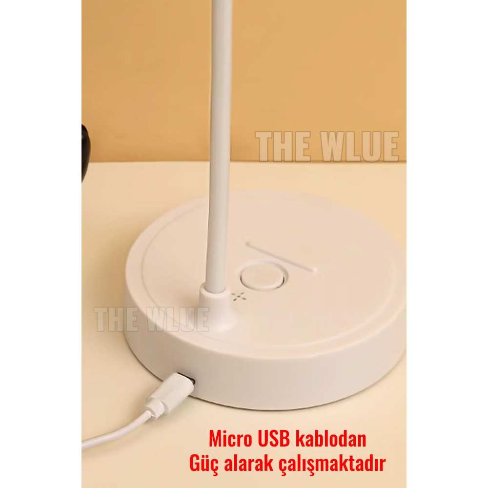 Kablolu Dokunmatik 16 LED Masa Lambası Çalışma Işığı 3 Renk Tonu Dimmer Ayarlı