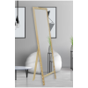 Naturel Ahşap Ayaklı Boy Aynası 145x40