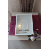 30x40 Cm Ledli ve İsimli Fotoğraf Bölümlü Tasarım Gül Kutusu Anı Çerçevesi! Ayna Çerçeve!