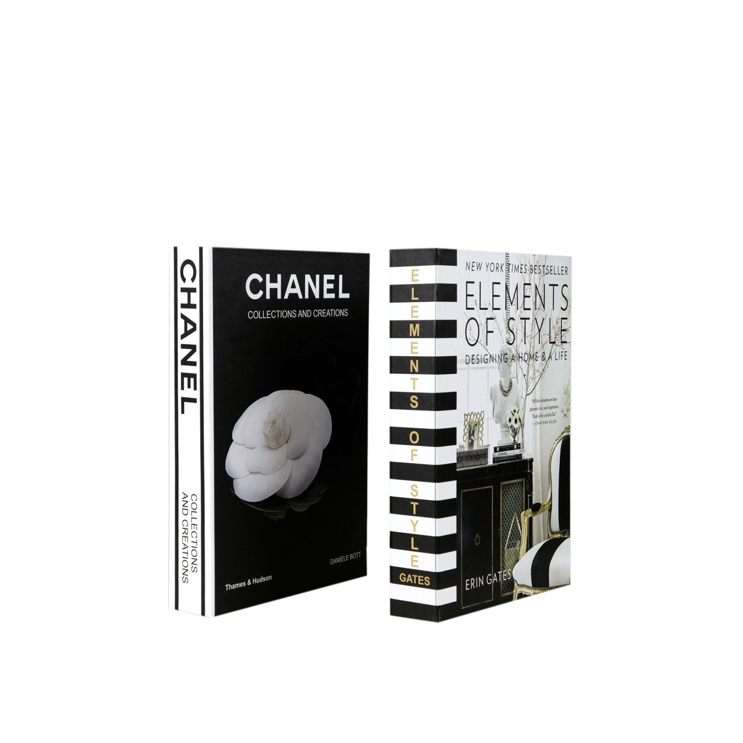 2'li Elements/gül Dekoratif Kitap Kutu