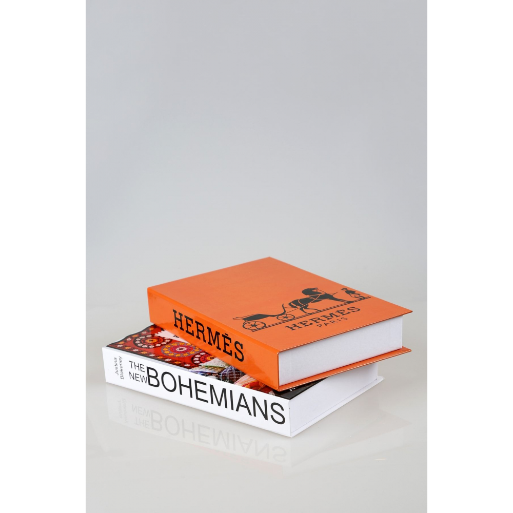 2'li Hermes/bohems Dekoratif Kitap Kutu