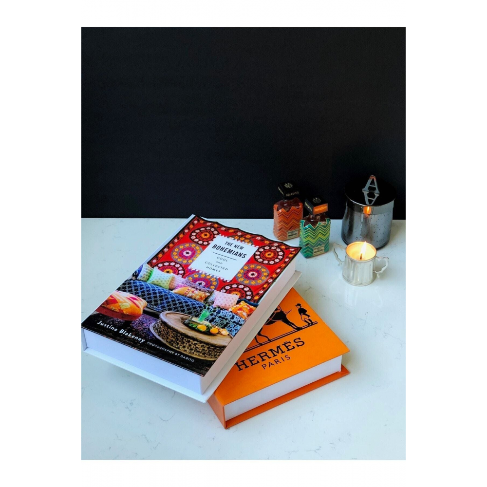 2'li Hermes/bohems Dekoratif Kitap Kutu