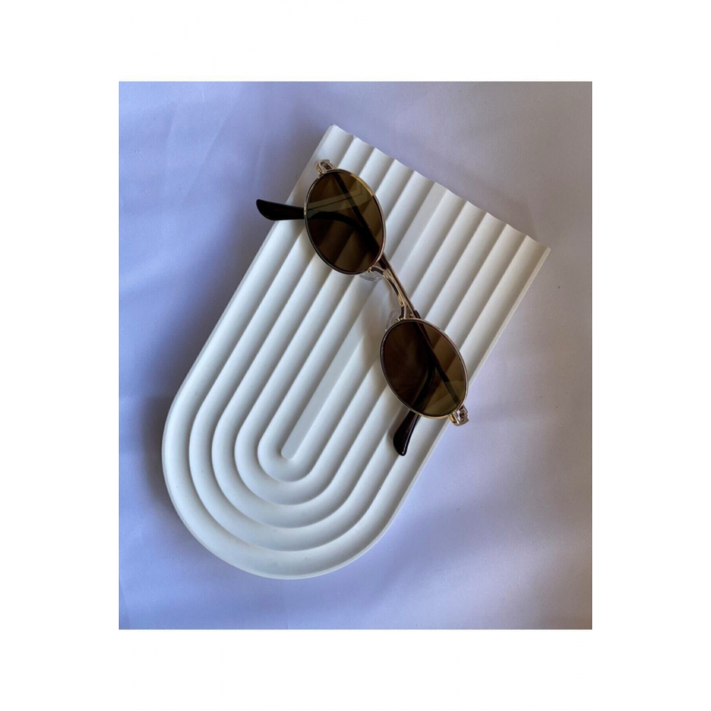 Dekoratif Geometrik Çizgili Beton Tabak Beton Takı Tabağı Mum Tabağı Organizer