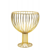Gold Kadeh Dizyn Metal Meyvelik Sunum Sepeti Dekoratif Mutfak Salon Oturma Odası