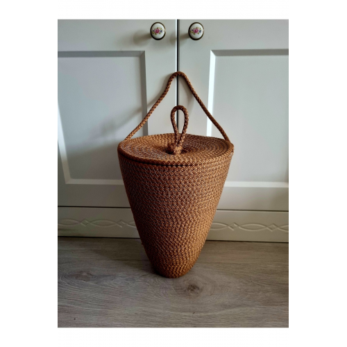 Poşetlik Taba Renk Dekoratif Poşet Düzenleyici 30x18 Cm