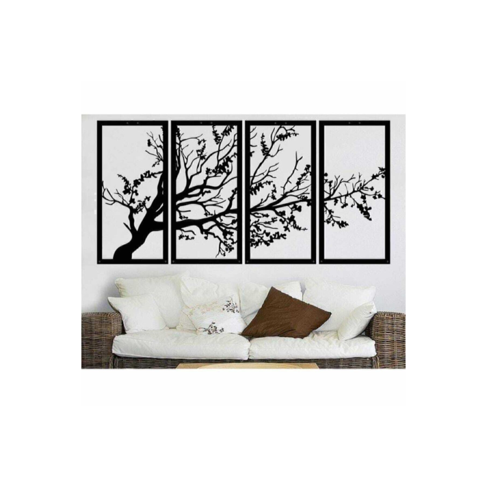 360 Market Dekoratıf Son Bahar Siyah 4'lü Hayat Ağacı Mhy 1060