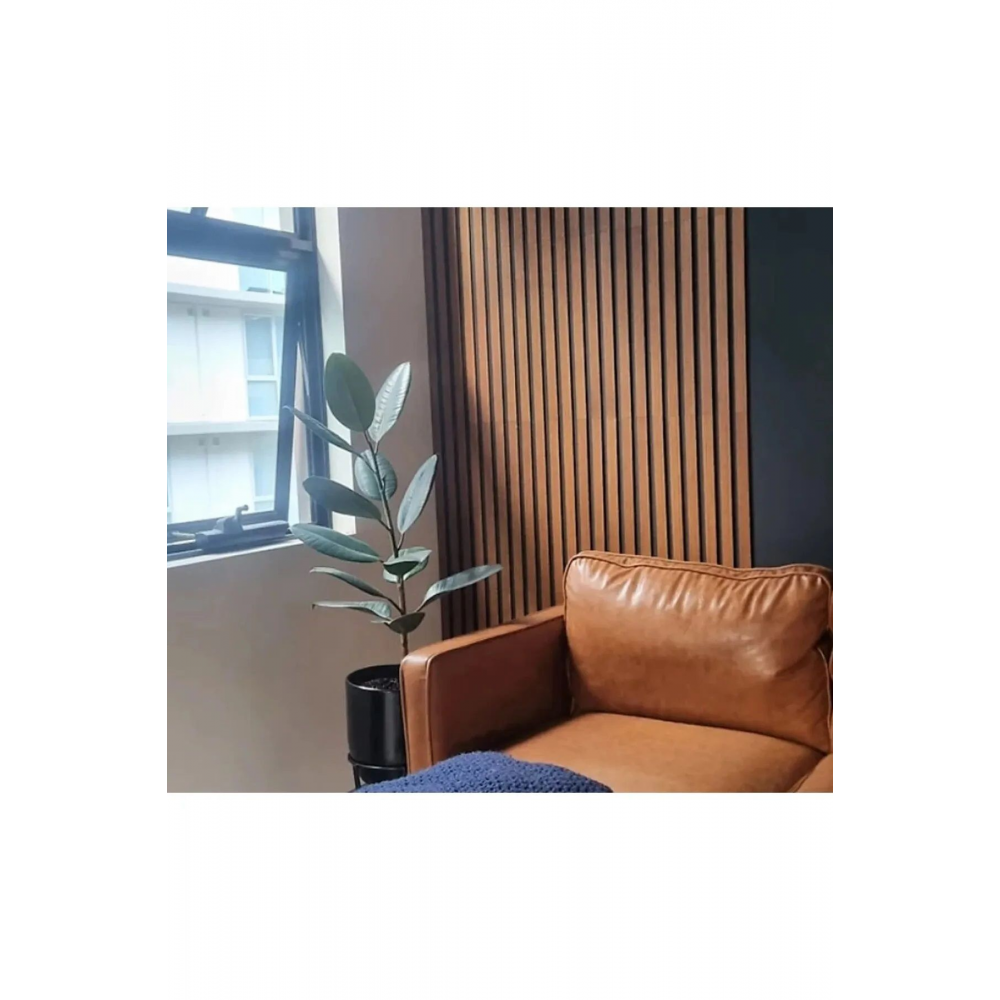 Dekorasyon Ahşap Şerit Duvar Panelleri Duvar Çıtası Iskandinav KEMENÇE Kahverengi (10 ADET)