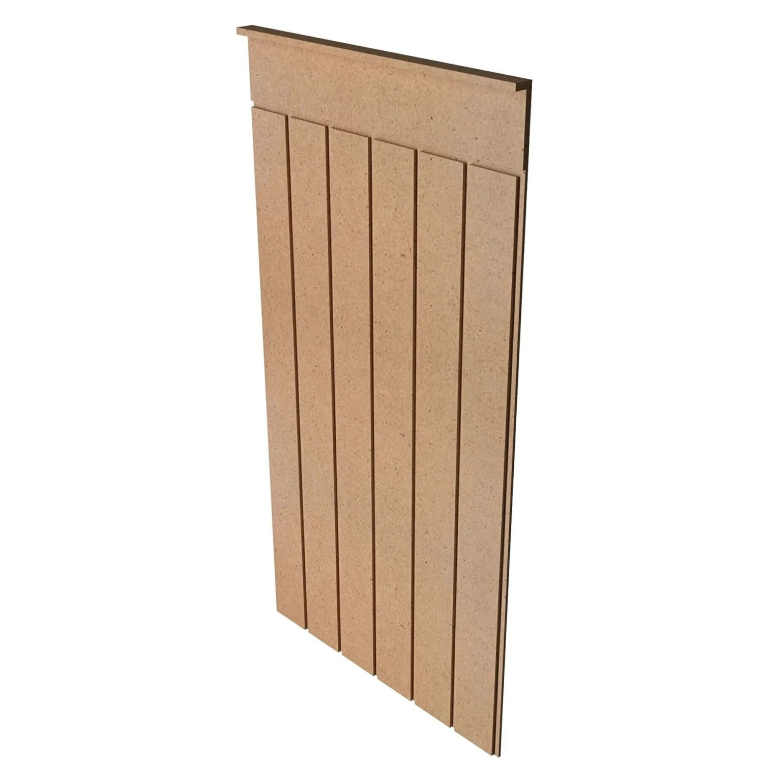 Dekoratif Duvar Paneli ( 54 X 105 Cm ) Boyanabilir Ahşap 8 Mm Ham Mdf Duvar Paneli
