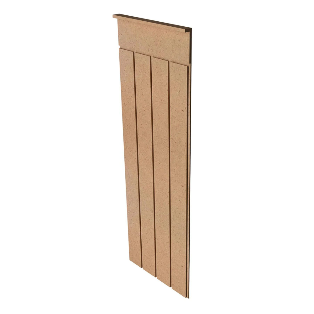 Dekoratif Duvar Paneli ( 54 X 105 Cm ) Boyanabilir Ahşap 8 Mm Ham Mdf Duvar Paneli