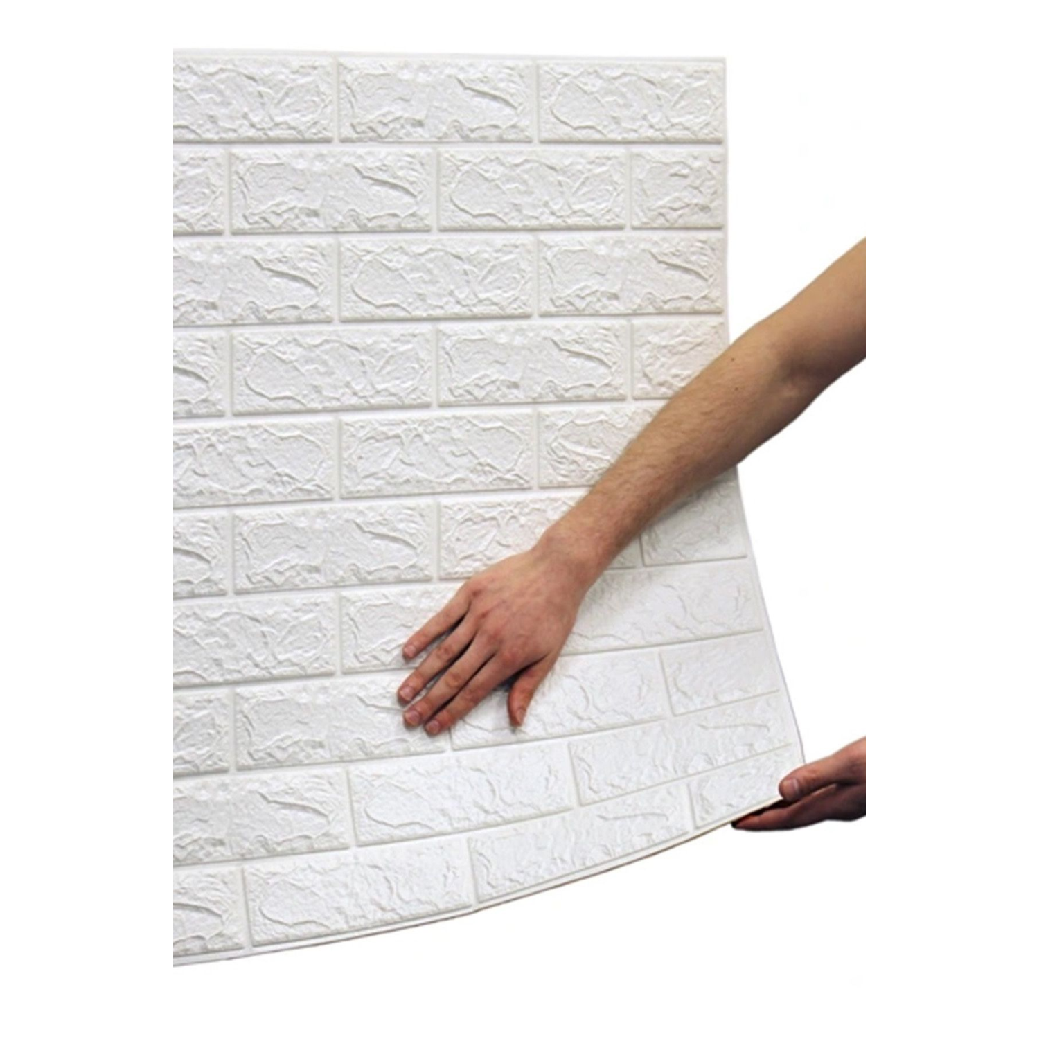 Duvar Paneli Beyaz 3d Dekoratif Kendinden Yapışkanlı Esnek Duvar Kağıdı Kaplama Paneli Köpük