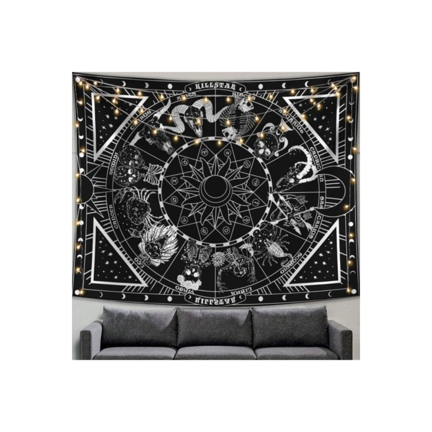 1.kalite Burç Desen Duvar Örtüsü Duvar Halısı Tapestry
