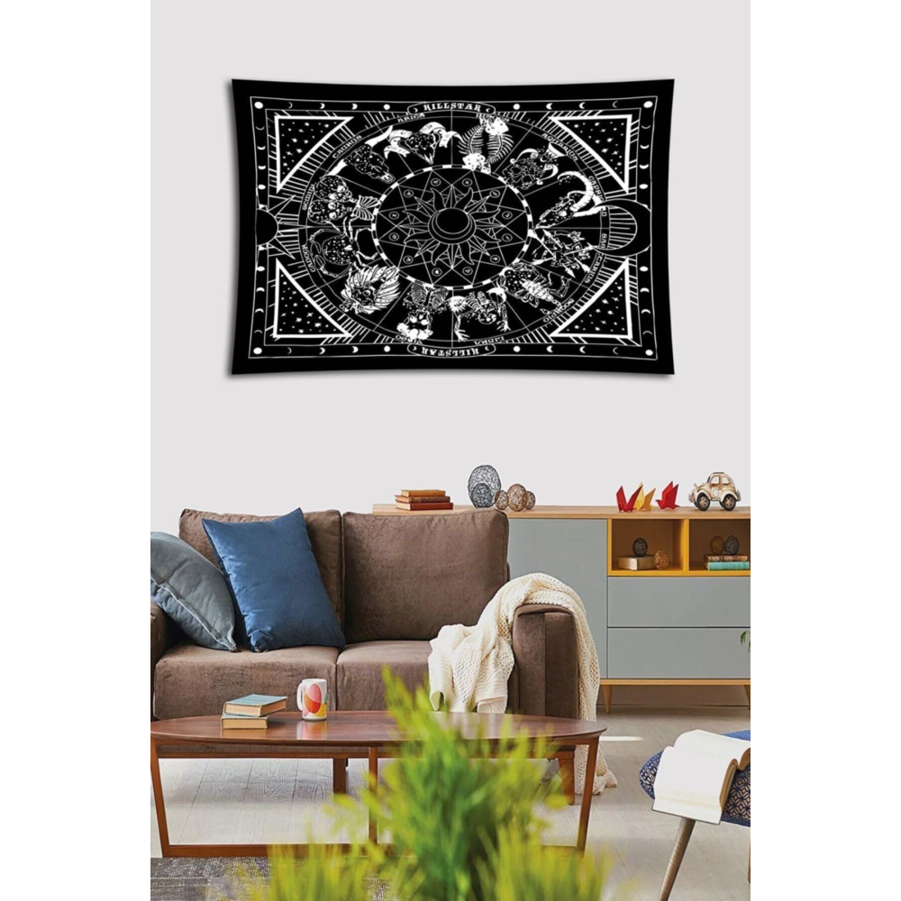 1.kalite Burç Desen Duvar Örtüsü Duvar Halısı Tapestry