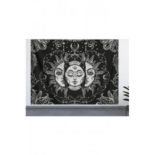Güneş Ve Ay Duvar Örtüsü (70x90) Duvar Halısı
