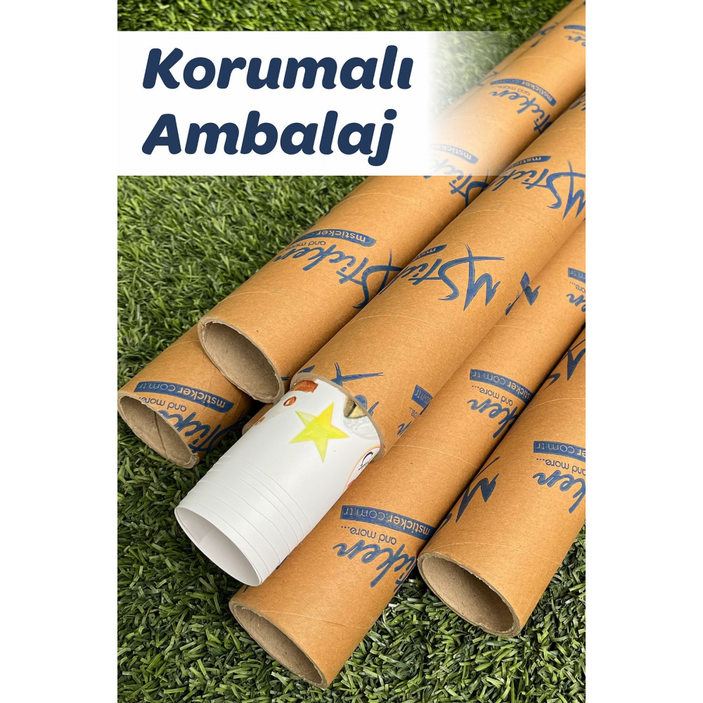 Yılbaşı Fiyonk Ev Ve Kardan Adam Bebek Çocuk Odası Sticker Seti