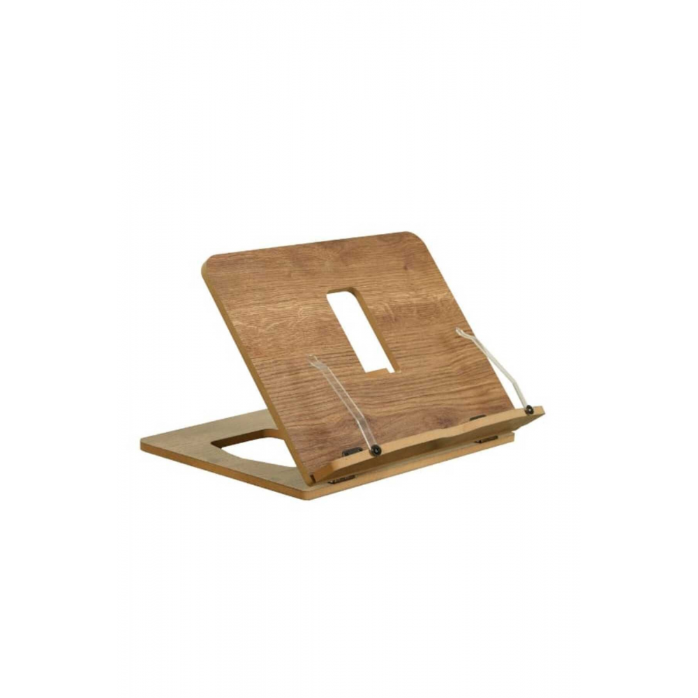 Kitap Okuma Standı Ahşap Sayfa Tutucu Aparatlı Katlanabilen Portatif Tablet Telefon Standı