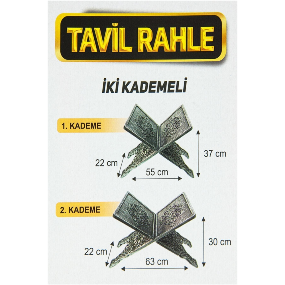 Kuran Okuma Rahlesi Katlanır Yer Rahlesi Lüz Oyma Desenli Rahle