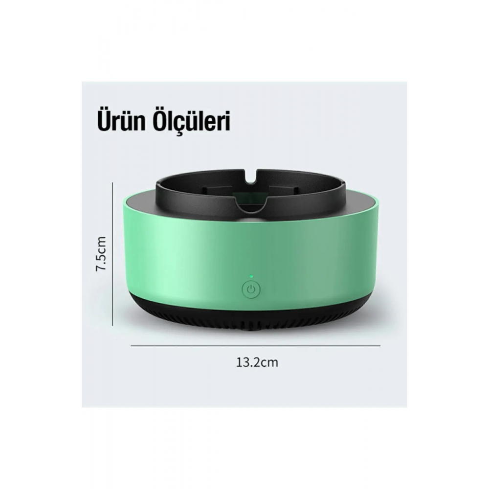 Dumanı İçine Çeken Kül Tablası Dumanı ve Kokuyu Hapseden Küllük Akıllı Kül Tablası Kokusuz Küllük