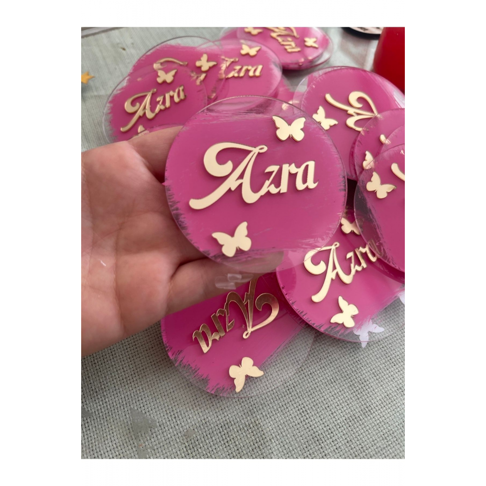 Şeffaf Pleksi Magnet-pleksi Magnet-bebek Magnet-isme Özel Magnet 10 Adet Fiyatıdır.