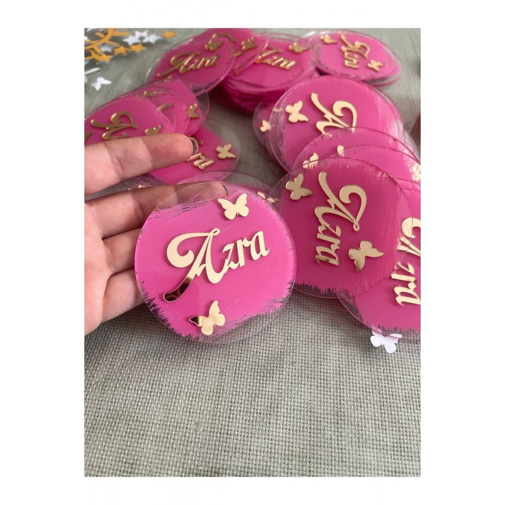 Şeffaf Pleksi Magnet-pleksi Magnet-bebek Magnet-isme Özel Magnet 10 Adet Fiyatıdır.