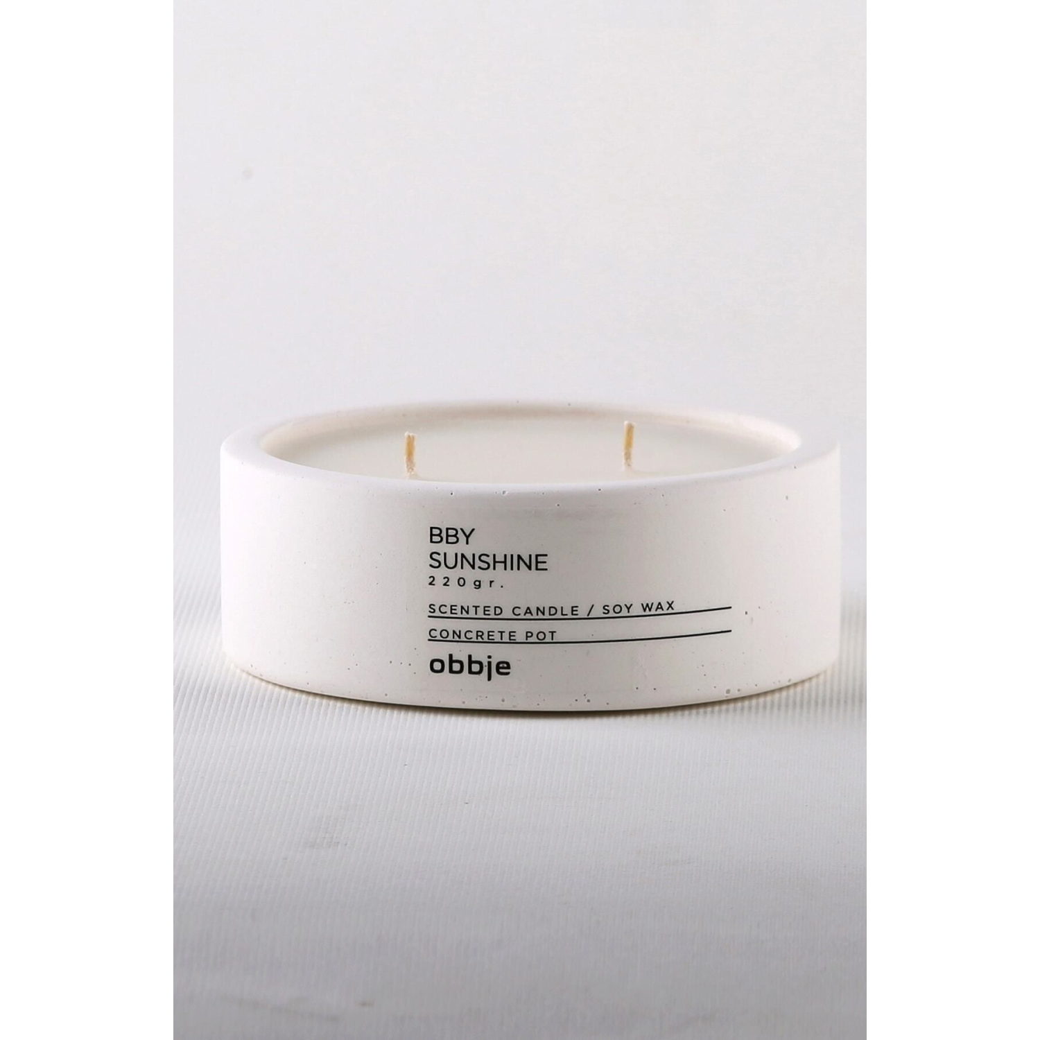 Odunsu Kokulu Mum, Beton Saksılı Dekoratif Mum