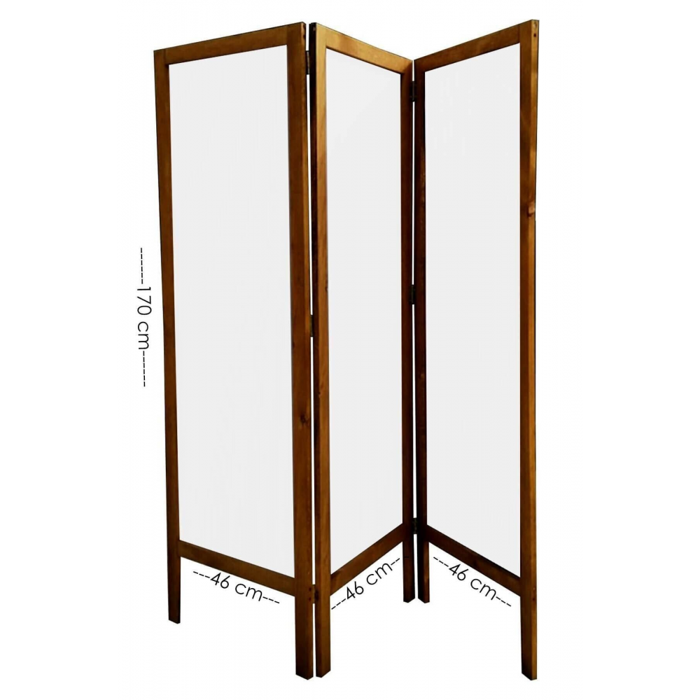 Masif Ahşap Kumas Paravan